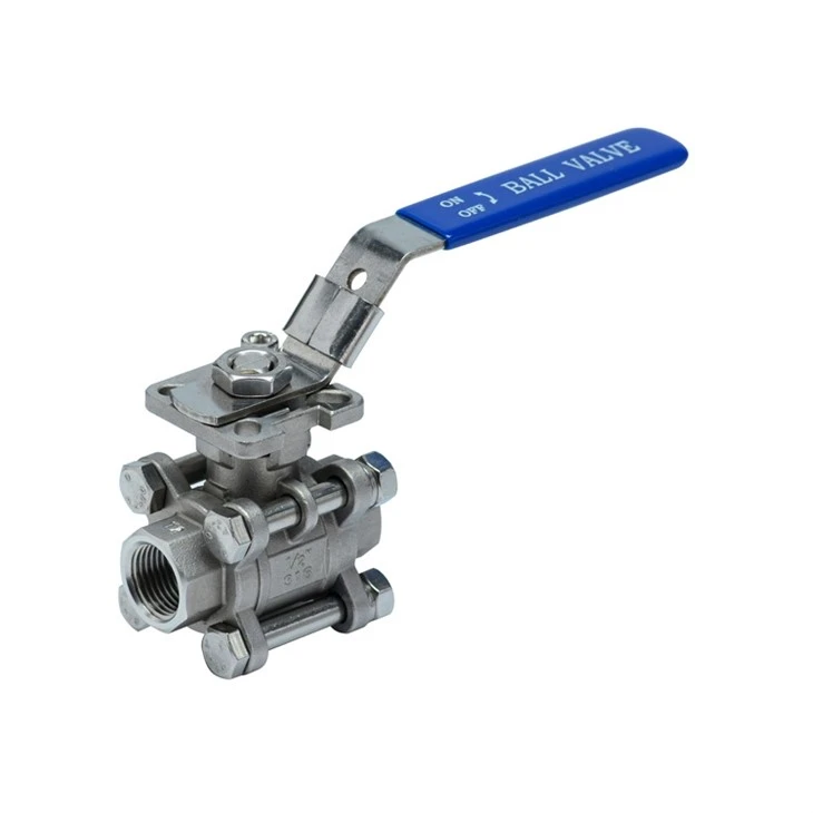 3PC Ball Valve with Mounting Pad